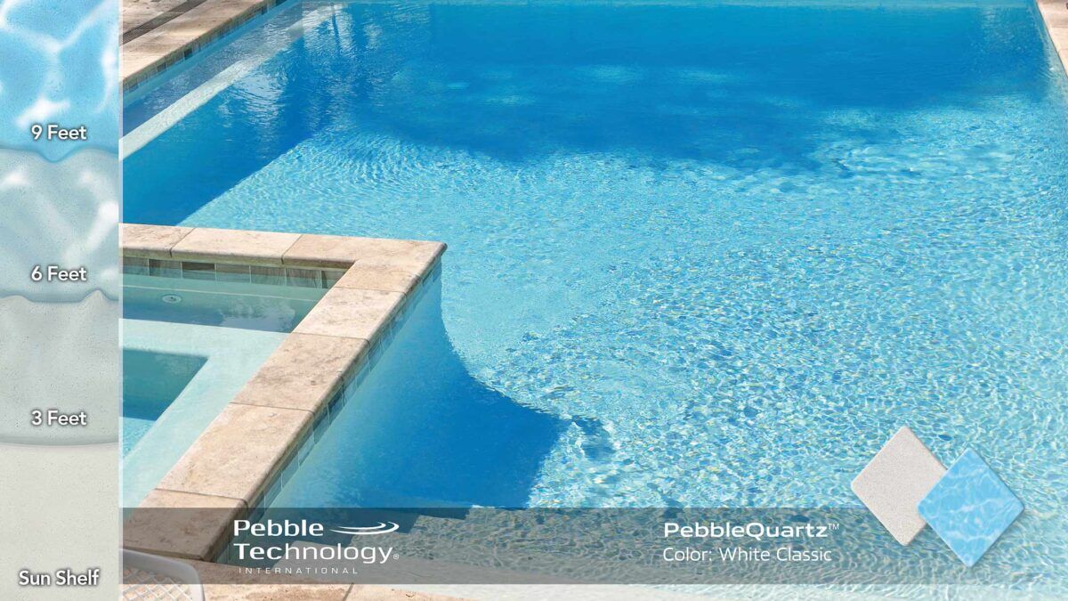 PebbleTec PebbleQuartz PebbleQuartz White Classic — Pool Interiors