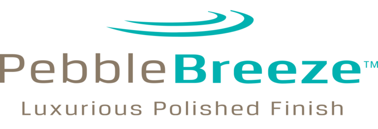PebbleBreeze logo - luxurious polished finish
