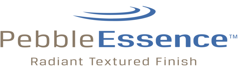 PebbleEssence logo - radient textured finish