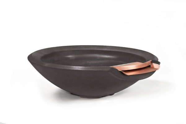 Round Stone Fire & Water Bowl