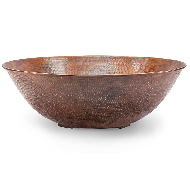 Round Copper Fire Bowl