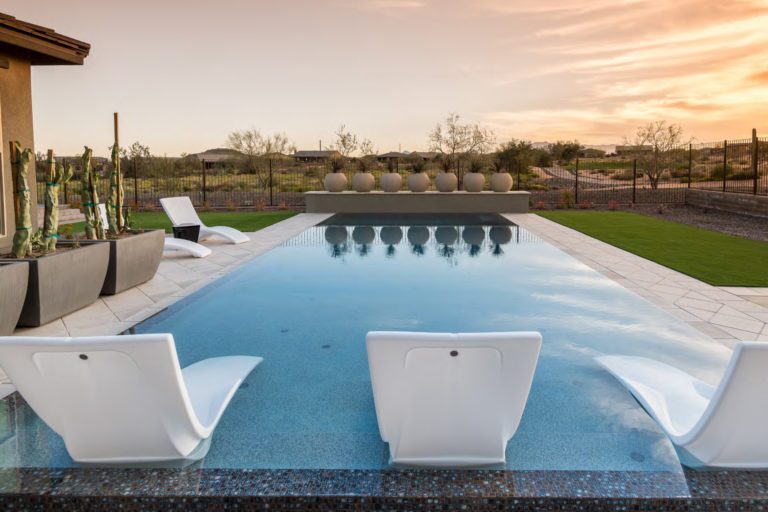 Swimming Pool Photo of Pebble Sheen Blue Surf