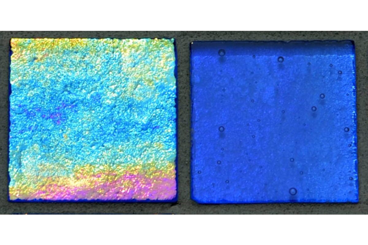 R1C Intense Blue iridescent and shiny sides