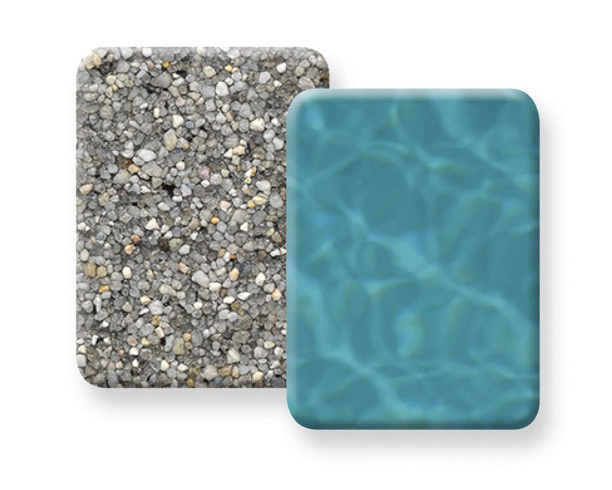 image of pebble crystal heather grey with water color