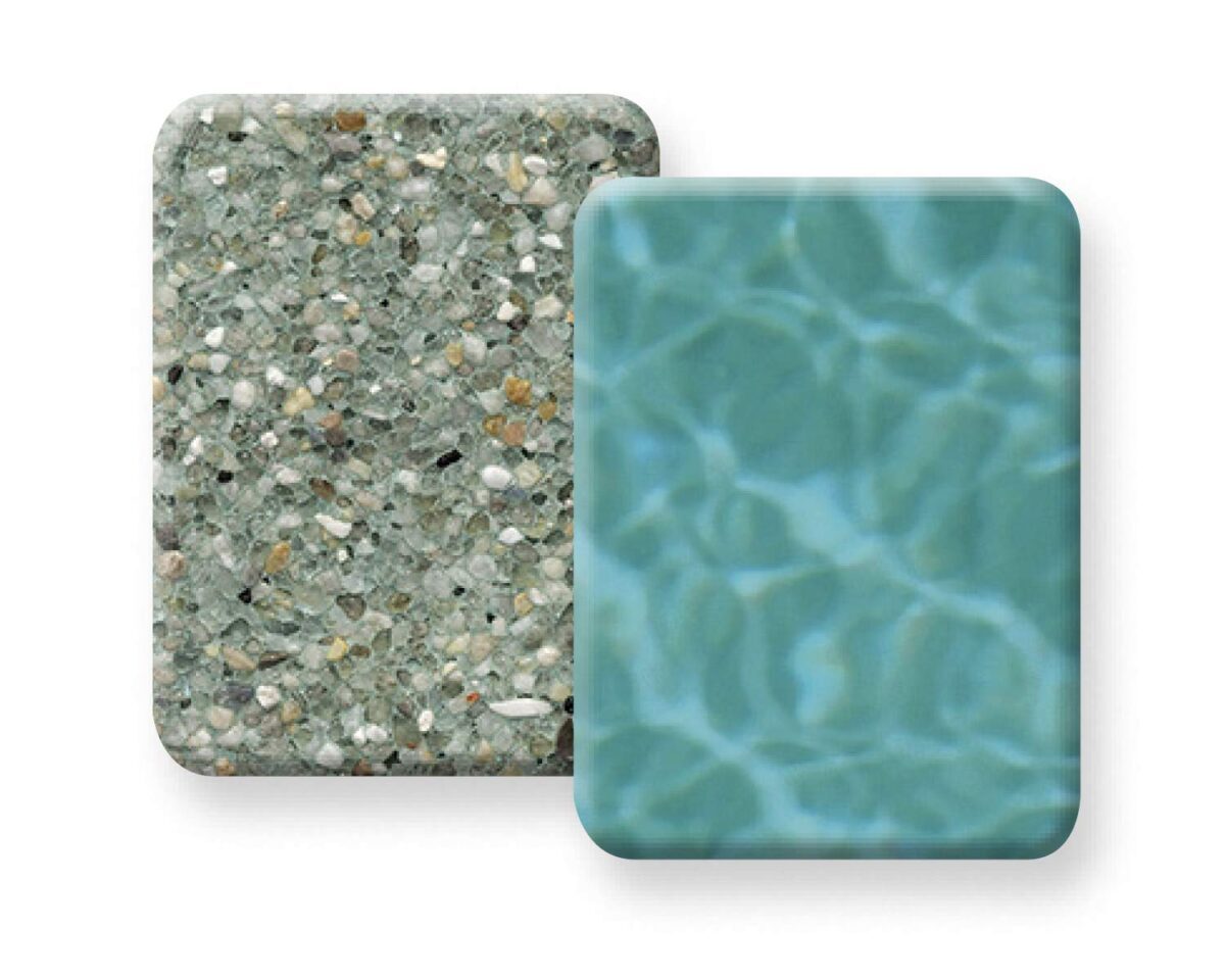 image of pebble crystal verde mist with water color