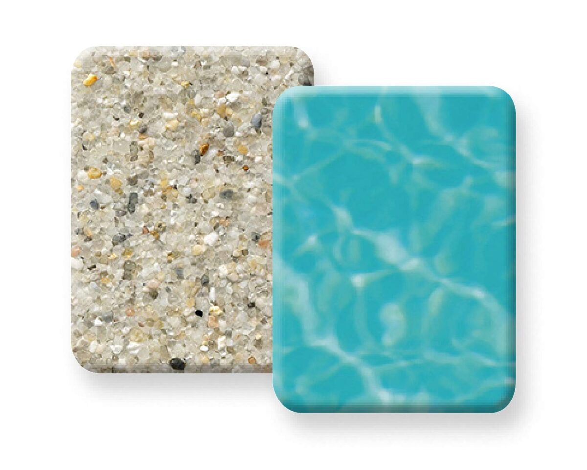 image of pebble crystal warm white with water color