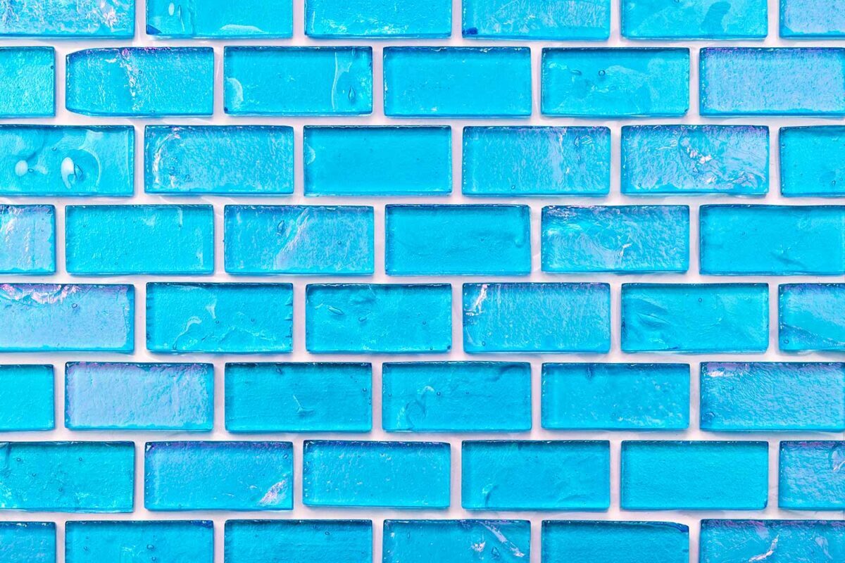 R1C Aqua Blue tile 2x1in photos
