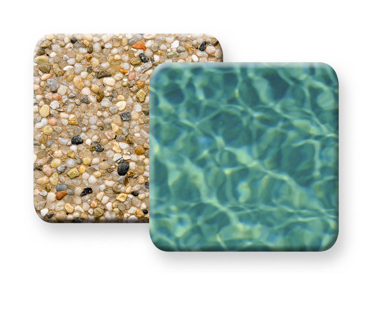 photo of PebbleTec Sandy Beach Pool Finish Samples