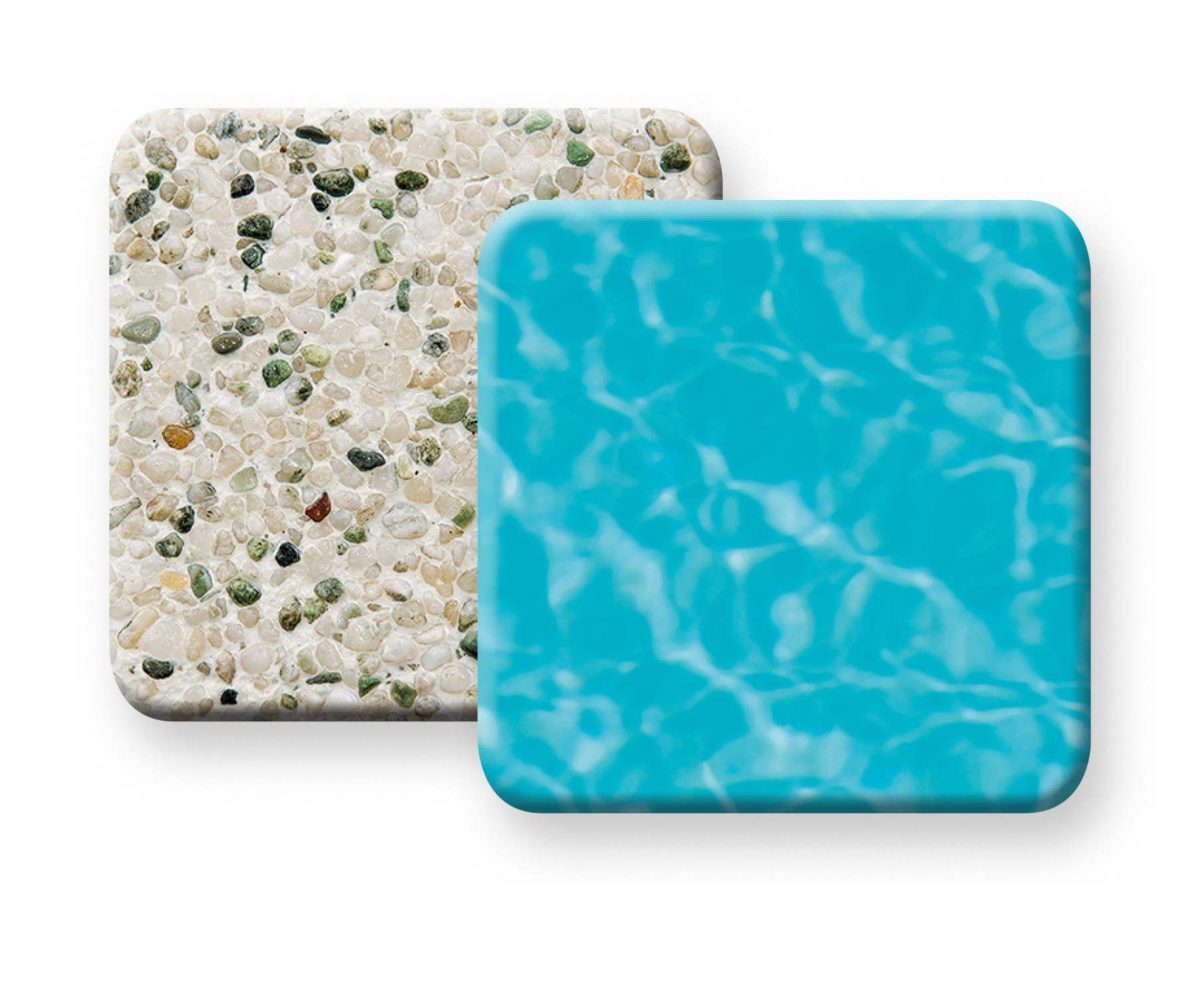 photo of PebbleTec Soft White Pool Finish Samples