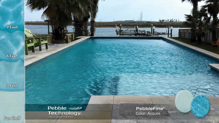 Photo Collage of Pebble Fina Acquos Pool Finish