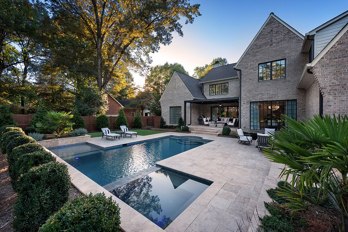Swimming Pool Photo of Pebble Sheen Blue Surf Finish