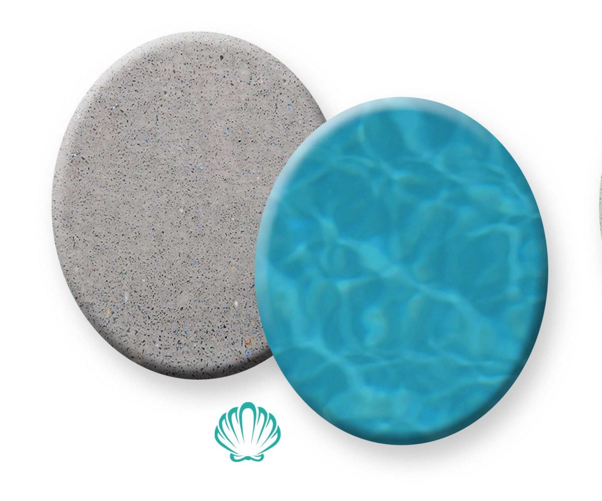 Pebble Fina Grigio finish sample