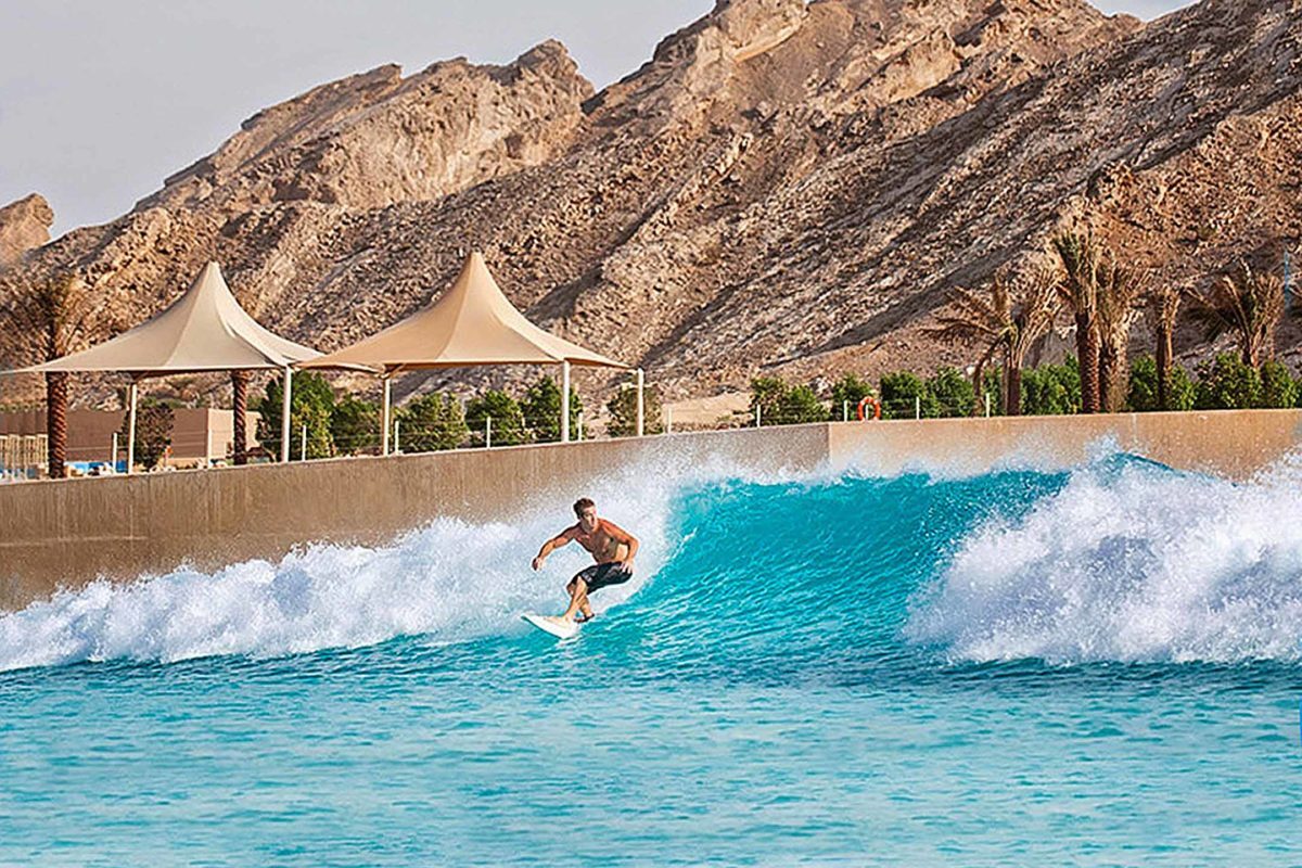 photo of PebbleTec Sandy Beach Pool Finish at Wadi Adventure Waterpark wave pool