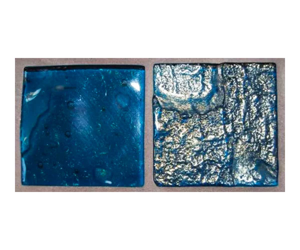 close up photo of lightstreams steel blue tile swatch