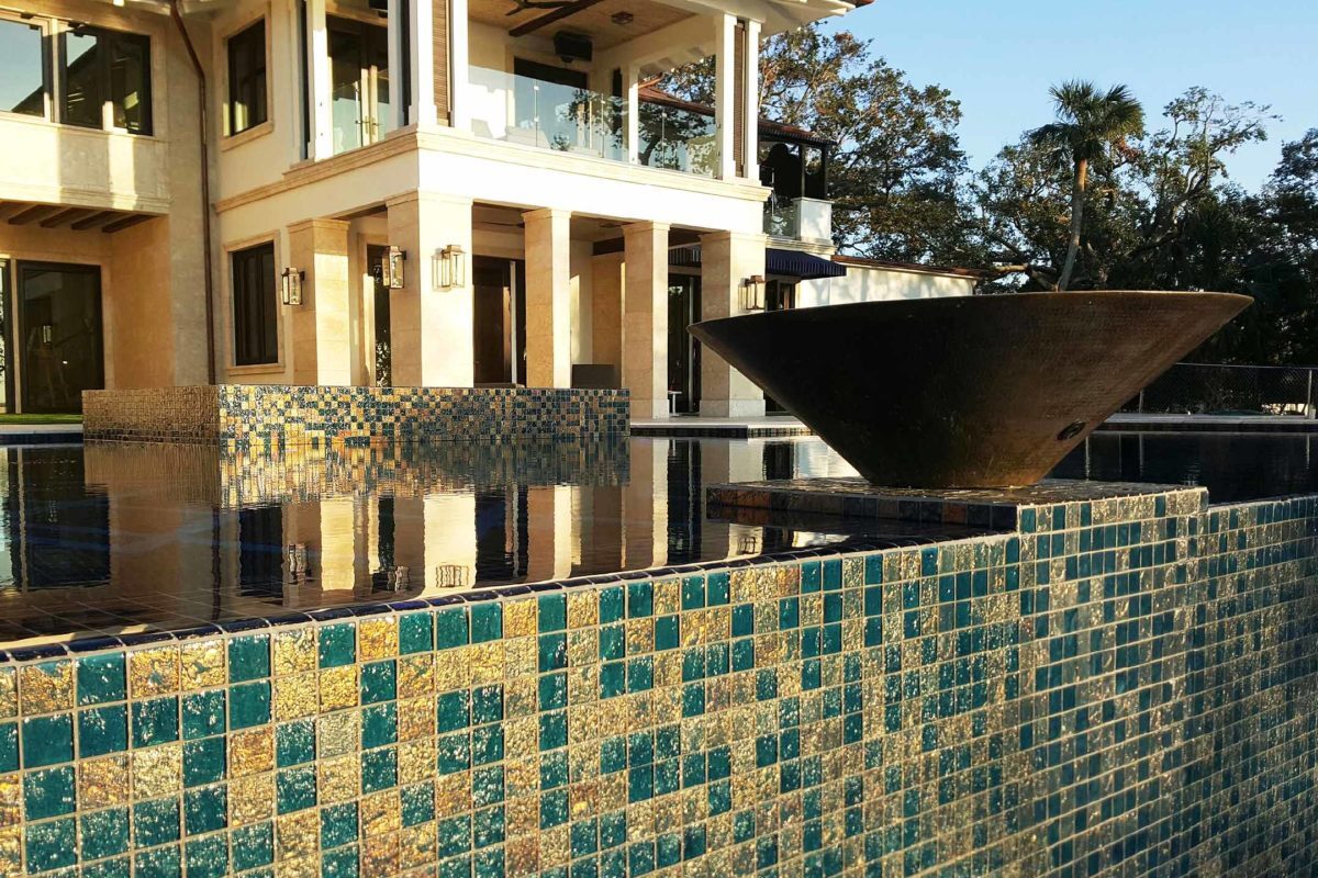 pool photo of lightstreams Steel Blue tile