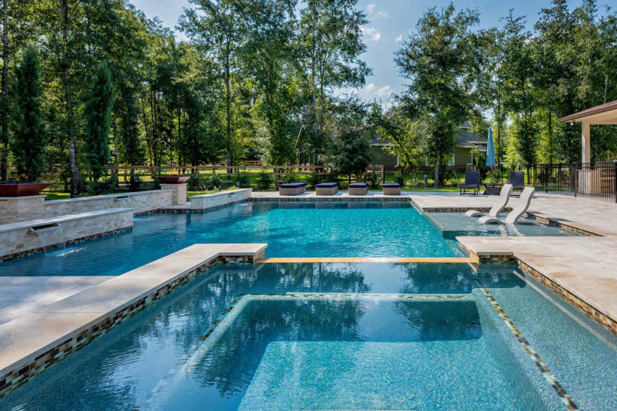 Swimming Pool Photo of Pebble Sheen Blue Surf