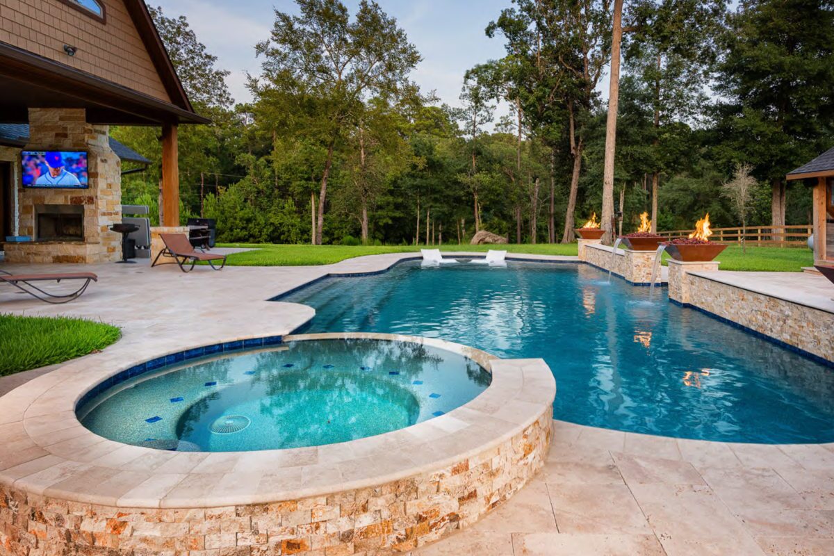 Swimming Pool Photo of Pebble Sheen Blue Surf