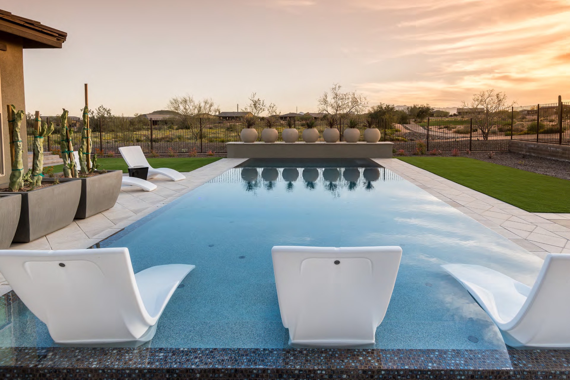 Swimming Pool Photo of Pebble Sheen Blue Surf