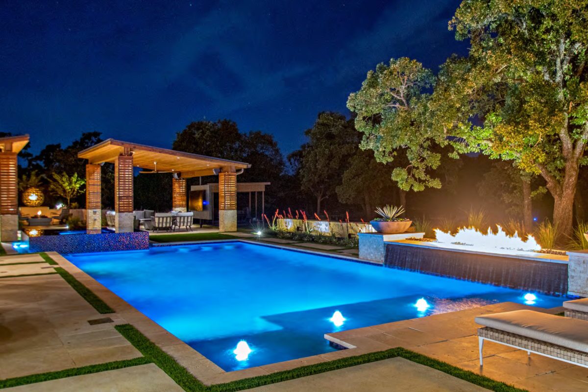 Swimming Pool Photo of Pebble Sheen Blue Surf
