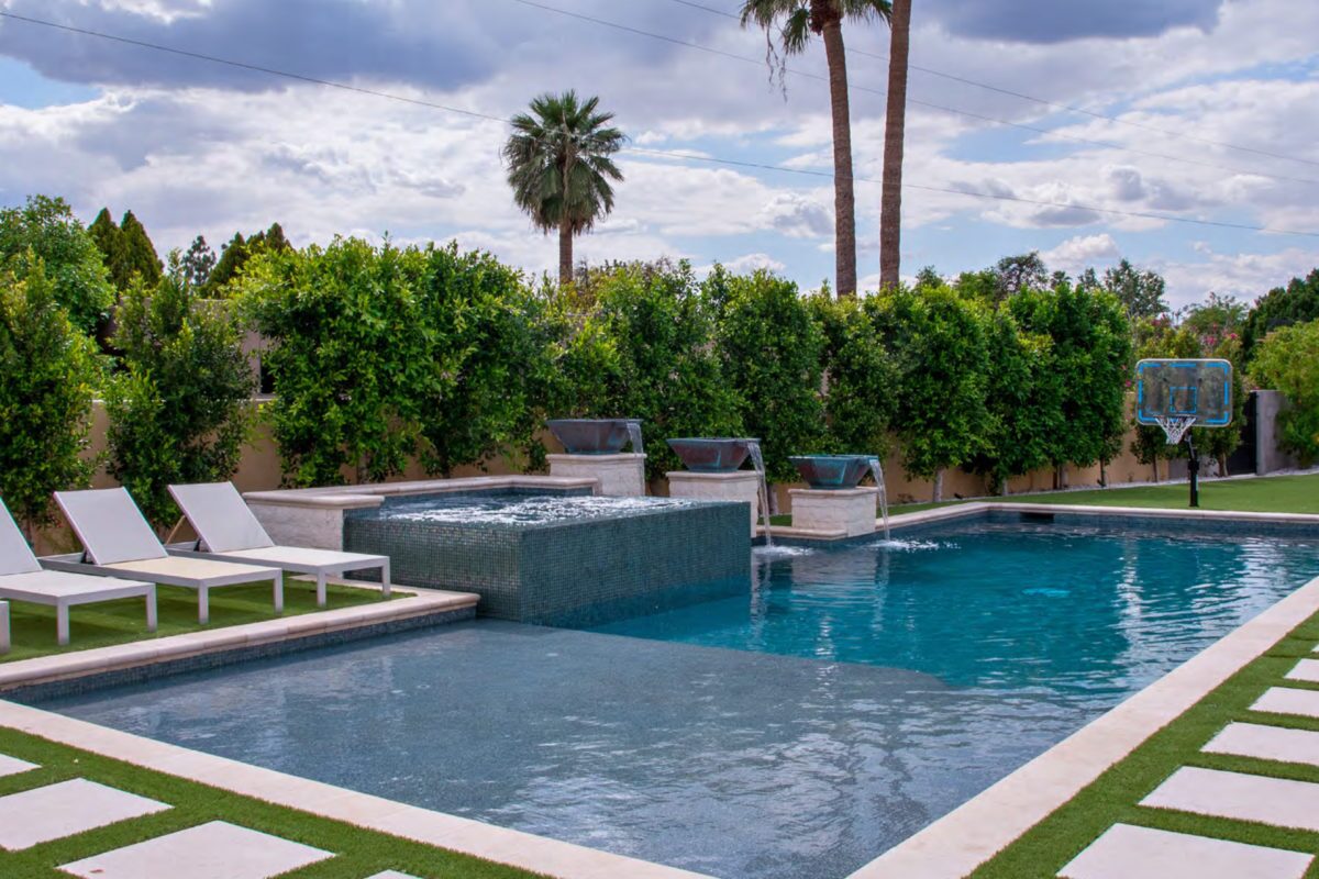 Swimming Pool Photo of Pebble Sheen Blue Surf