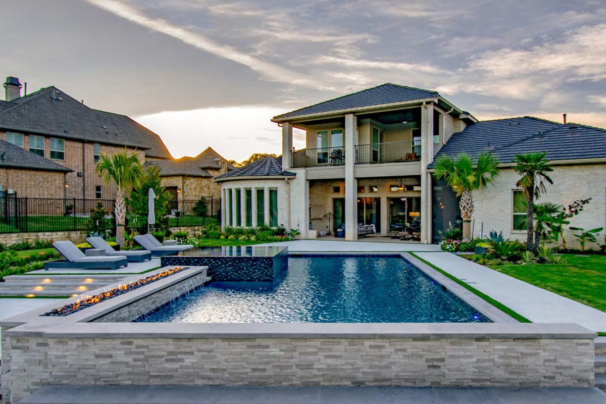 Swimming Pool Photo of Pebble Sheen Blue Surf
