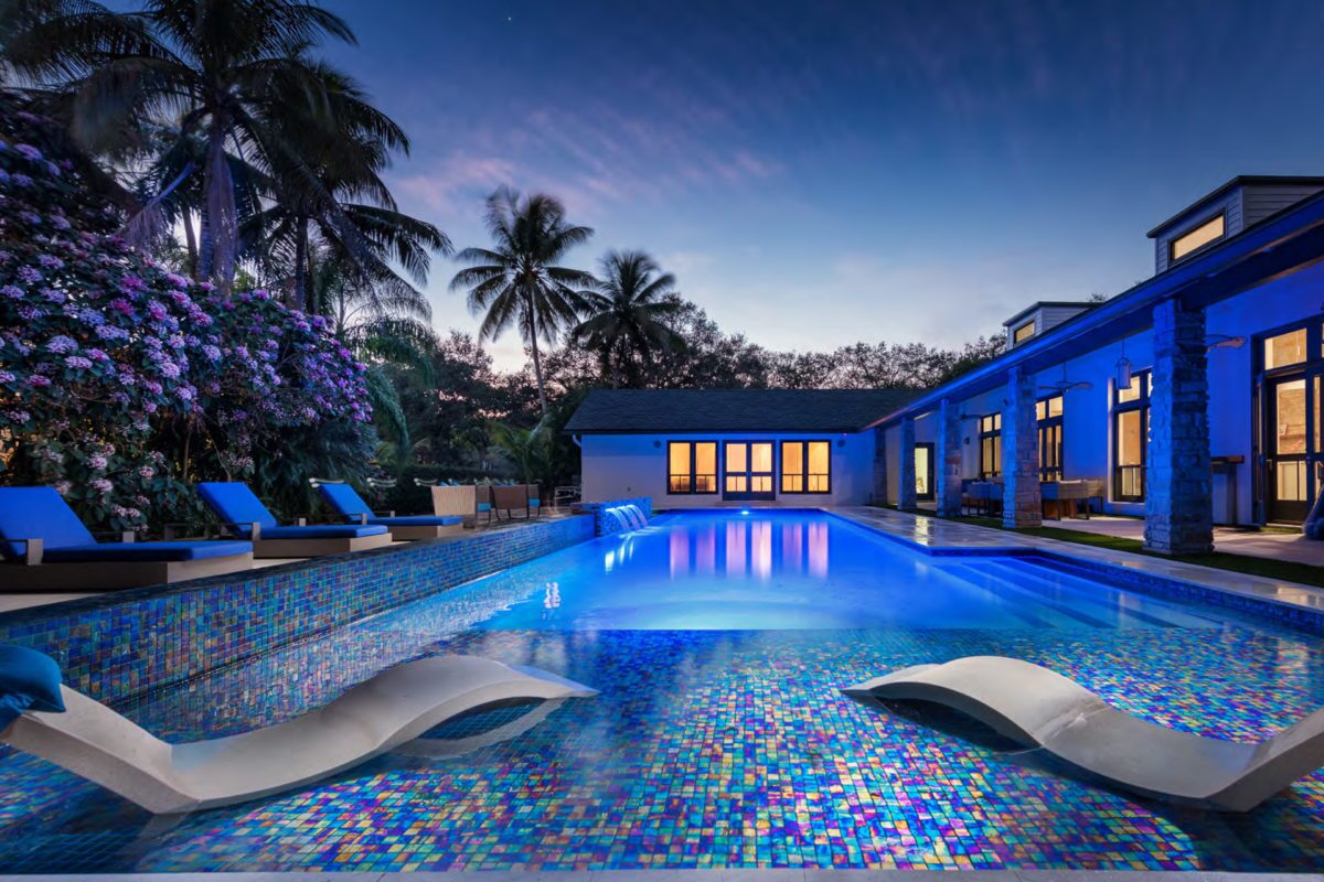 Swimming Pool Photo of Pebble Sheen Blue Surf