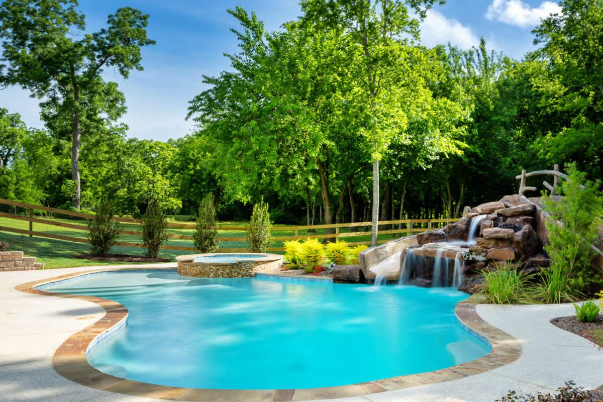 Swimming Pool Photo of Pebble Sheen Blue Surf