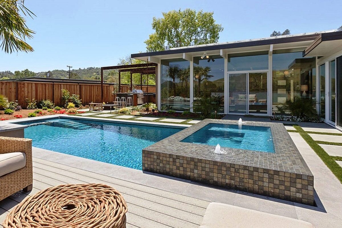 G1C Silverado raised spa mid century modern