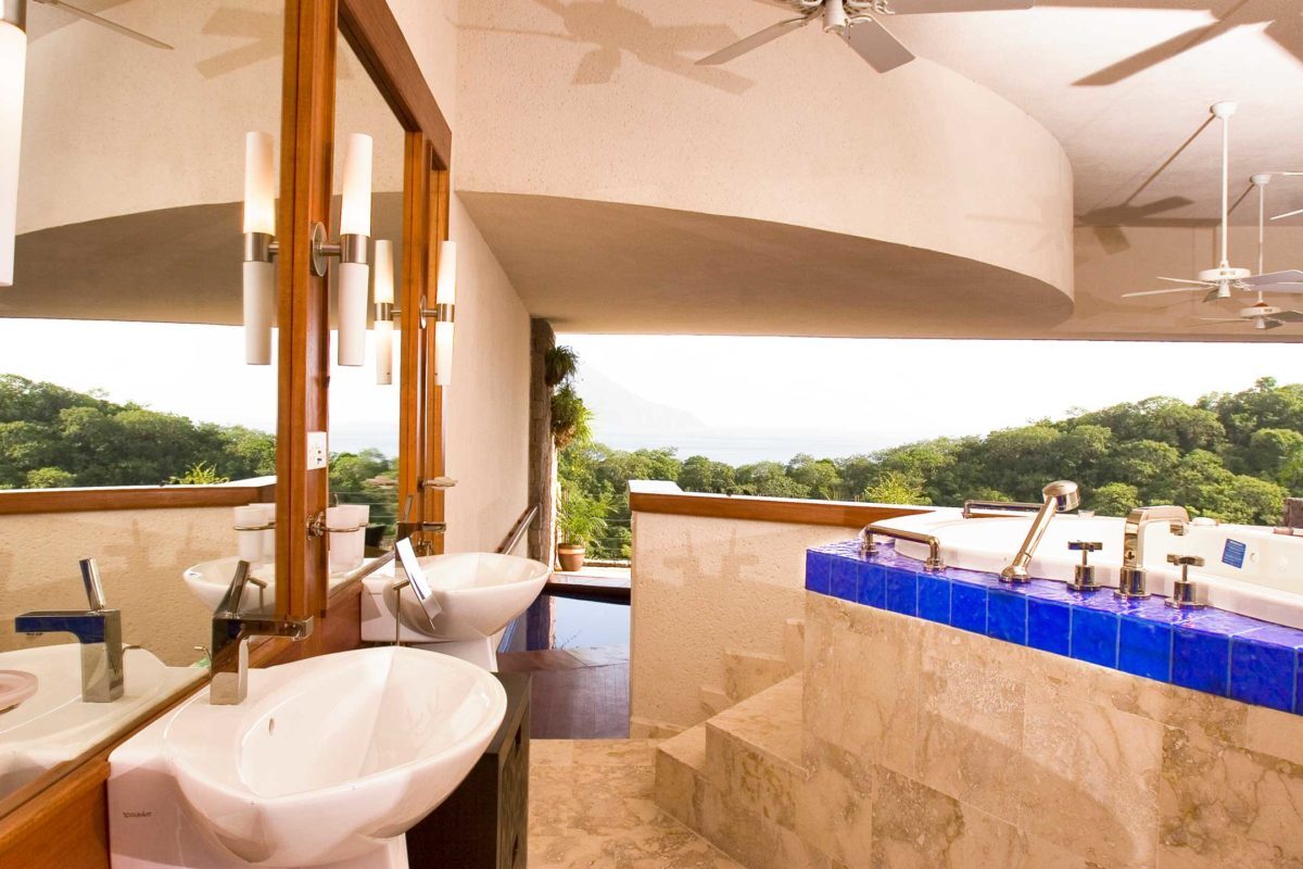 photo of lightstreams bathroom intense blue tile