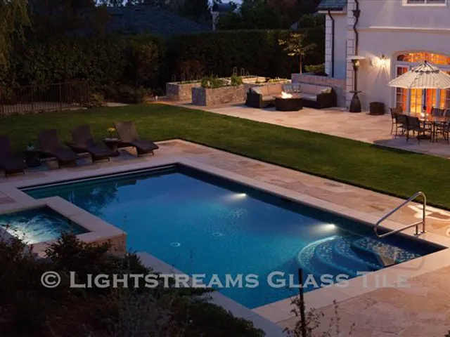 photo of Lightstreams glass tile swimming pool