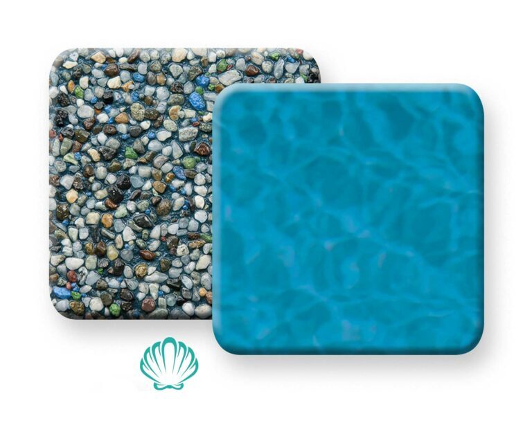 photo of PebbleTec Tropical Breeze Pool Finish Samples